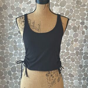 Aeropostale black tank with tied sides– size large
